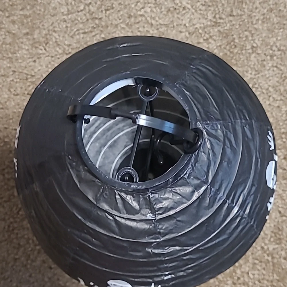 Black Skeleton Paper Lantern *Batteries Are NOT Included*
